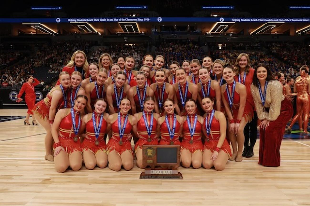 Dance Team State Tournament 2023 St Cloud Cathedral Eastview   2023 Mound W HK Champ 